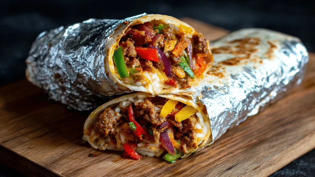 Fajita Burrito Recipe: High-Protein Chicken Wraps for Easy Meal Prep Fajita Burrito Fajita Burrito Recipe