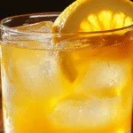 Cortisol cocktail with lemon and ginger