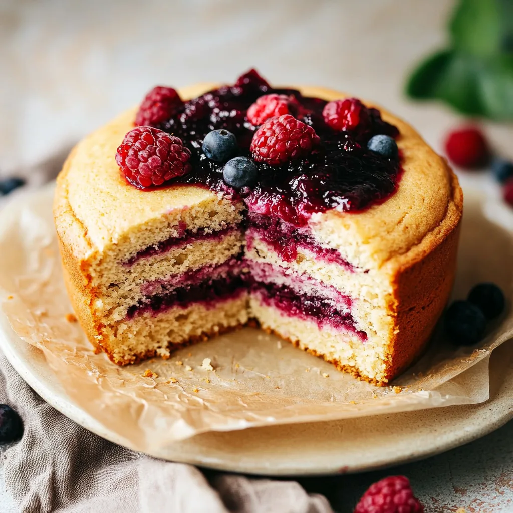 Paleo Vanilla Cake – A Healthy, Gluten‑Free Delight You’ll Love Paleo Vanilla Cake Rustic Paleo Vanilla Cake with visible jam layers and fresh berries