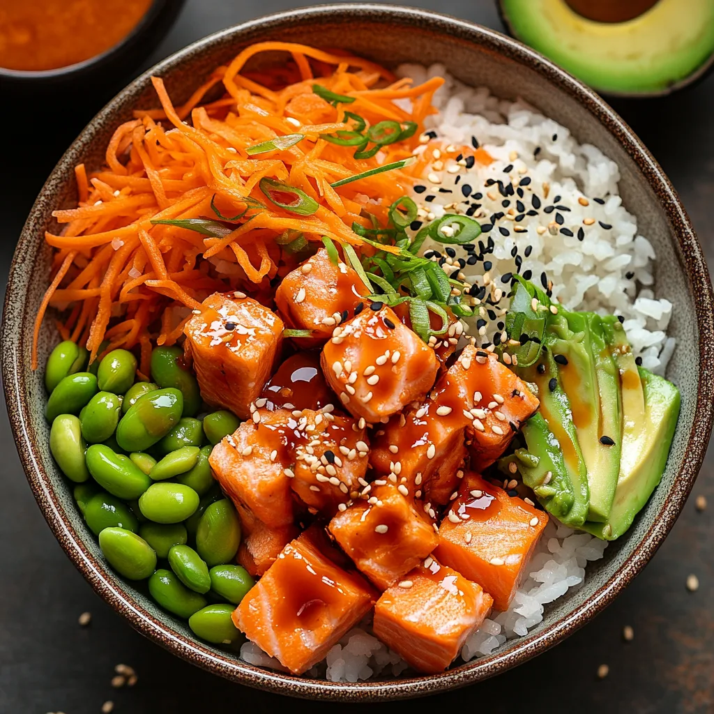 Salmon Rice Bowl: Wholesome, Flavor-Packed Meals Made Easy Salmon Rice Bowl Salmon rice bowl with spicy mayo and vegetables