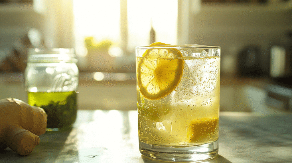 Natural Mounjaro Recipe: A Brazilian-Inspired Fat-Burning Morning Drink Natural Mounjaro Recipe Brazilian-inspired fat-burning drink with lemon and mint, served outdoors Natural Mounjaro Recipe