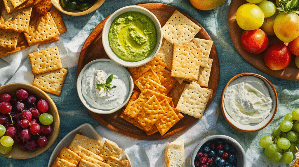 Snack Smarter: Best Gluten-Free Crackers & Easy Recipes Gluten-Free Crackers Stack of crispy gluten-free crackers on a rustic wooden board
