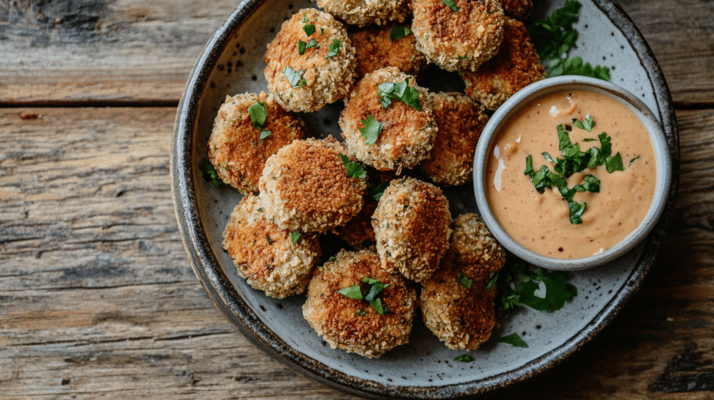 Gluten-Free Chicken Nuggets That Taste Better Than Fast Food Gluten-Free Chicken Nuggets Crispy gluten-free chicken nuggets with dipping sauce