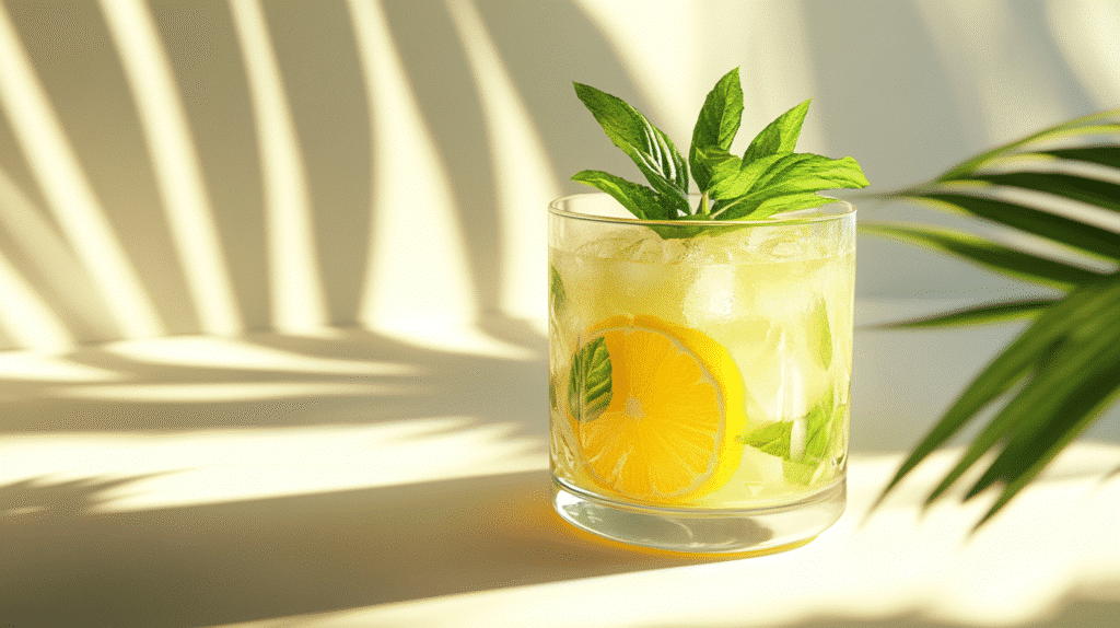 Natural Mounjaro Recipe: A Brazilian-Inspired Fat-Burning Morning Drink Natural Mounjaro Recipe Simple cup filled with Natural Mounjaro Recipe drink on a clean surface