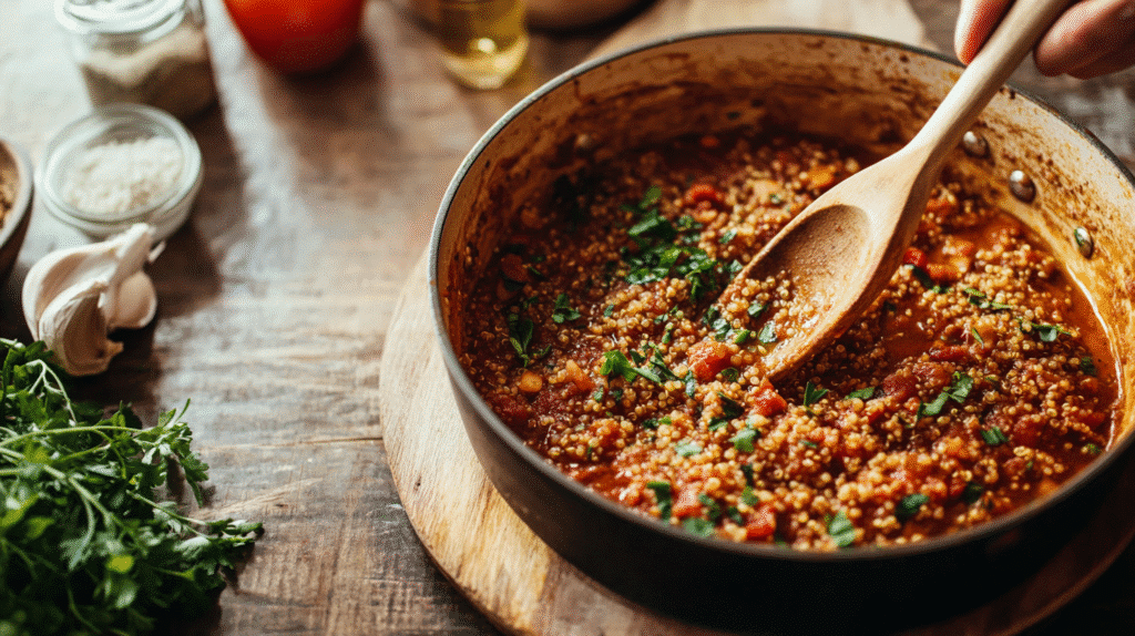 Healthy Stuffed Peppers You’ll Want Every Night | Easy Weight-Loss Recipe stuffed peppers Cooking stuffing mixture for healthy stuffed peppers