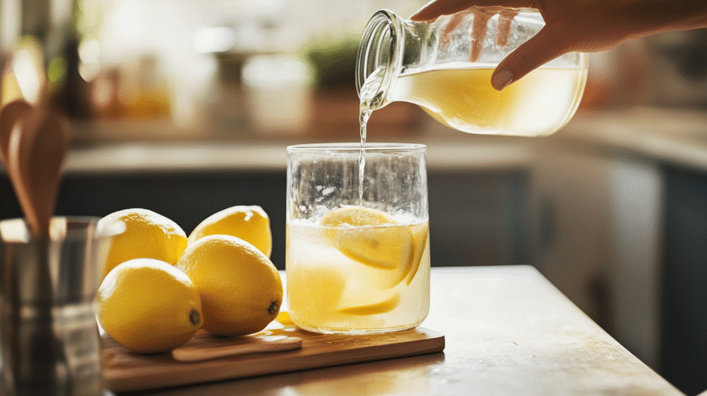Sugar-Free Electrolyte Drink: Refreshing Homemade Hydration Sugar-Free Electrolyte Drink Mixing a homemade sugar-free electrolyte drink