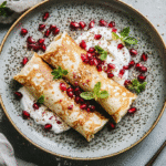 Gluten-free buckwheat crepes with berries