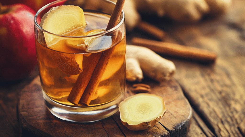 Fat-Burning Morning Elixir: Apple Cider Vinegar & Pink Salt Detox Drink Apple Cider Vinegar Apple cider vinegar detox drink in a glass on a rustic wooden countertop