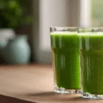 Pineapple And Spinach Smoothie: A Tropical Treat You Can Feel Good About Pineapple And Spinach Smoothie Two glasses of Pineapple and Spinach Smoothie on kitchen counter