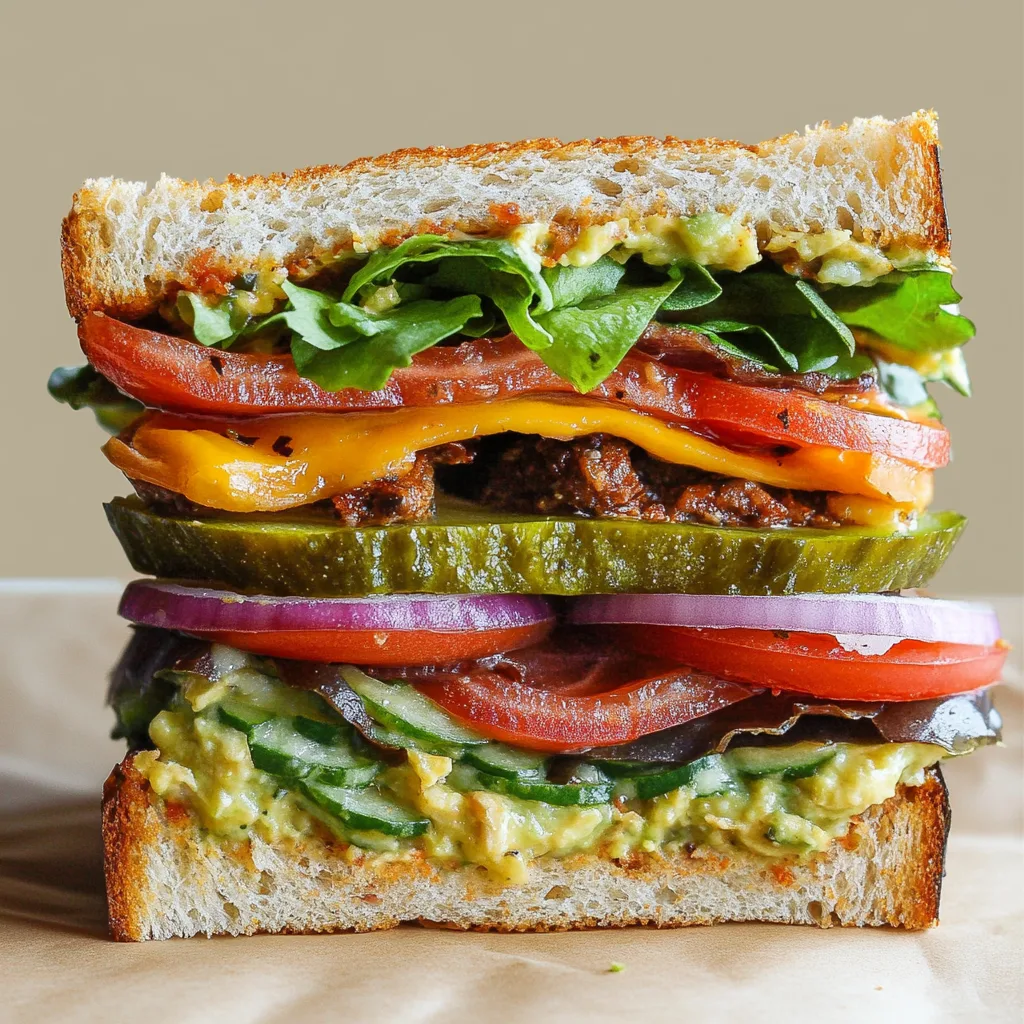High-Protein Vegan Sandwiches You’ll Love – Quick, Easy & Satisfying High-Protein Vegan Sandwiches Classic vegan bean and veggie sandwich on whole grain bread