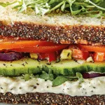 Spicy southwest vegan wrap with beans and corn