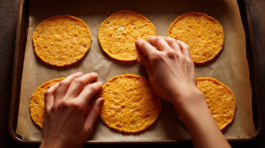 Low calorie and carbs carrot tacos low calorie carrot tacos Low calorie and carbs carrot tacos u2962862428 Hands shaping and pressing carrot tortilla mixtur 00cf4744 4449 4b8c 81e3 b9f6ae0a491c 2