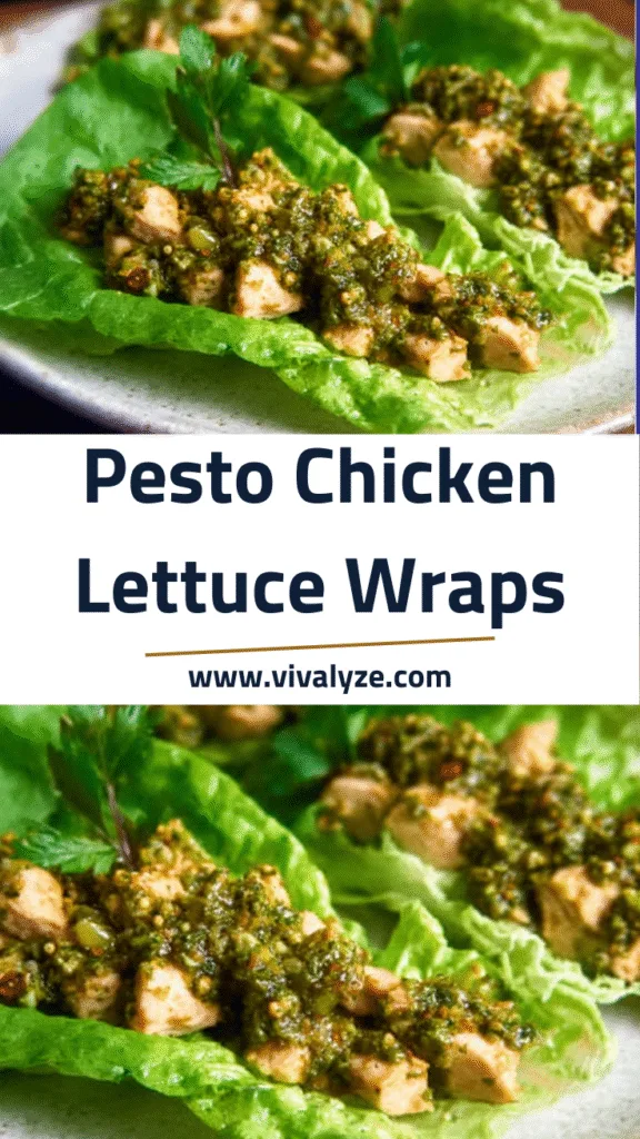 Pesto Chicken Lettuce Wraps: Fresh, Low-Carb & Bursting with Flavor Pesto Chicken Lettuce Wraps